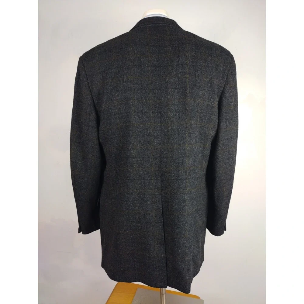 Brooks Brothers Men Sport Coat 42 Windowpane 2 Button Camel Hair Blazer Jacket - Picture 4 of 16